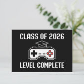 Class Of 2026 Level Complete Gaming Graduation 案内状 (スタンド正面)