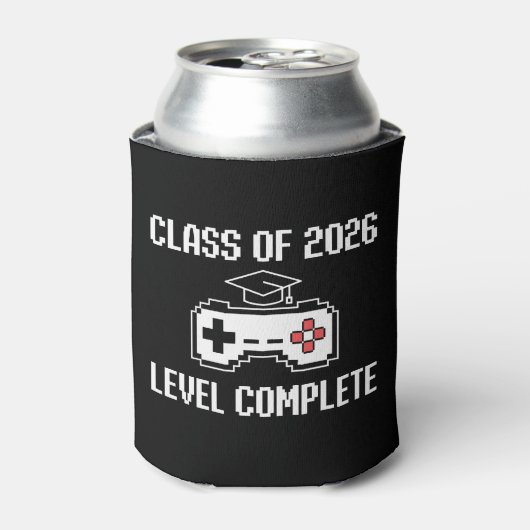 Class Of 2026 Level Complete Gaming Graduation 缶クーラー (缶正面)