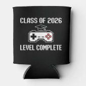 Class Of 2026 Level Complete Gaming Graduation 缶クーラー (正面)