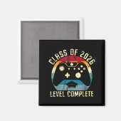 Class of 2026 level complete video gamer senior マグネット (正面/裏面)
