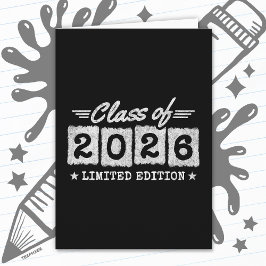 Class of 2026 Limited Edition Graduation Quote カード