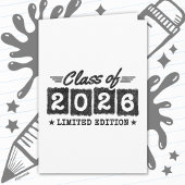 Class of 2026 Limited Edition Graduation Quote カード