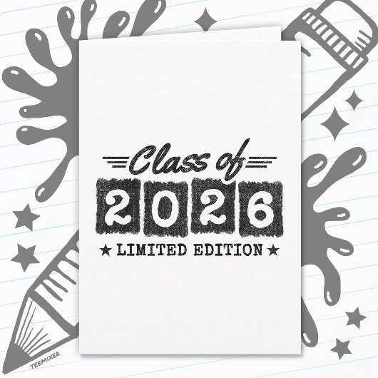 Class of 2026 Limited Edition Graduation Quote カード