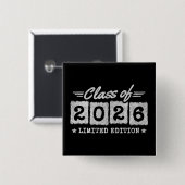 Class of 2026 Limited Edition Graduation Quote 缶バッジ (正面&裏面)