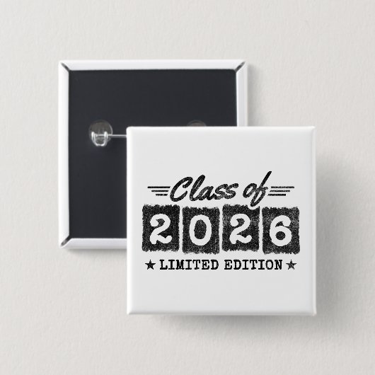 Class of 2026 Limited Edition Graduation Quote 缶バッジ (正面&裏面)