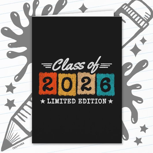 Class of 2026 Limited Edition Vintage Graduation カード