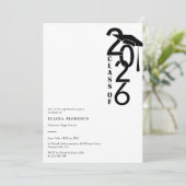 Class of 2026 Modern Graduation Party 招待状 (スタンド正面)