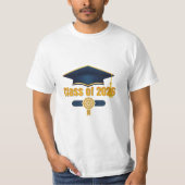 Class of 2026 – Modern Graduation Typography Tシャツ (正面)