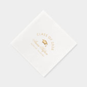 Class of 2026 Modern Simple Graduation party 箔ナプキン (右)