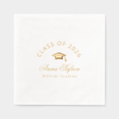 Class of 2026 Modern Simple Graduation party 箔ナプキン (正面)