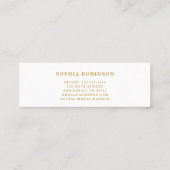 Class of 2026 Name Card Graduation Insert  スキニー名刺 (裏面)