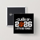Class of 2026 Orange Cheer Graduation It’s Go Time 缶バッジ (正面&裏面)