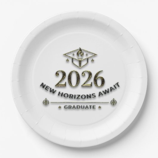 Class of 2026 Paper Plates / Platos Desechables ペーパープレート (正面)