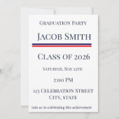 Class of 2026 Patriotic Graduation Invite 招待状 (正面)