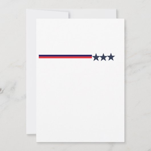 Class of 2026 Patriotic Graduation Invite 招待状 (裏面)