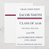 Class of 2026 Patriotic Graduation Invite 招待状 (正面/裏面)