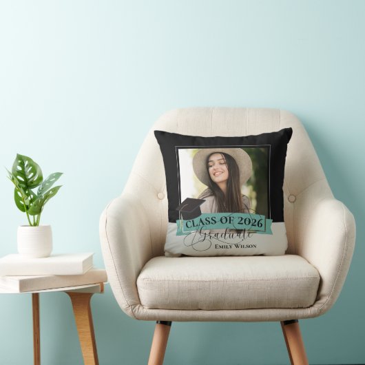 Class of 2026 Personalized Graduation Photo クッション (椅子)