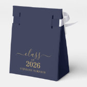 Class of 2026 Photo Blue Gold Script Graduation   フェイバーボックス (裏面サイド)