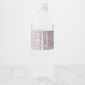 Class of 2026 Pink and Silver Graduation  ペットボトルラベル (裏面)