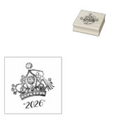  “Class of 2026” Princess Tiara ラバースタンプ (押印)