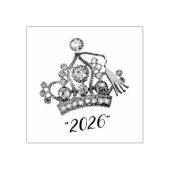  “Class of 2026” Princess Tiara ラバースタンプ (インプリント)