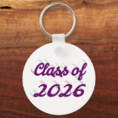 Class of 2026 purple script graduation キーホルダー (裏面)