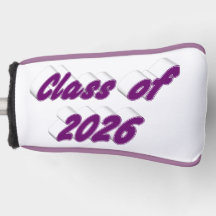 Class of 2026 purple typography graduation 