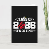 Class of 2026 Red Cheer Graduation It’s Go Time カード (正面)