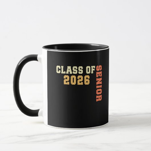 Class of 2026 Senior 2026 Graduation 2025 Student  マグカップ (左)