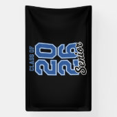 Class Of 2026 Senior Blue Graduation Graduate 横断幕 (縦)