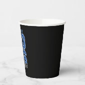 Class Of 2026 Senior Blue Graduation Graduate 紙コップ (左)