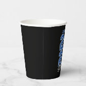 Class Of 2026 Senior Blue Graduation Graduate 紙コップ (右)