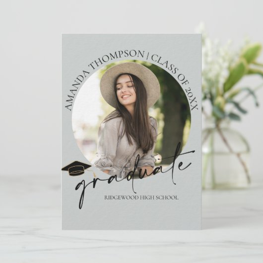 Class of 2026 Senior Photo Graduation Announcement 招待状 (スタンド正面)