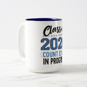 Class of 2026 Senior Pride Typography  ツートーンマグカップ (正面左)