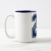 Class of 2026 Senior Pride Typography  ツートーンマグカップ (左)