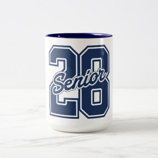 Class of 2026 Senior Pride Typography  ツートーンマグカップ (中央)