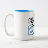 Class of 2026 Senior Pride Typography  ツートーンマグカップ (左)