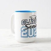 Class of 2026 Senior Pride Typography  ツートーンマグカップ (正面左)