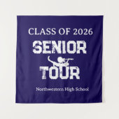 Class of 2026 Senior Tour High School Spirit タペストリー (正面)