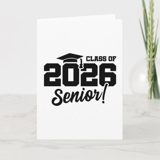 Class of 2026 Senior Varsity Graduation Fun Quote カード (正面)