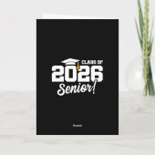 Class of 2026 Senior Varsity Graduation Fun Quote カード (裏面)