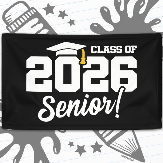 Class of 2026 Senior Varsity Graduation Fun Quote 横断幕
