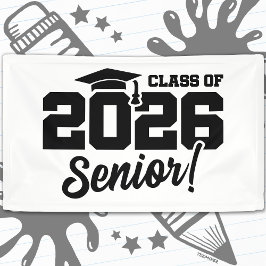 Class of 2026 Senior Varsity Graduation Fun Quote 横断幕