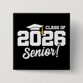 Class of 2026 Senior Varsity Graduation Fun Quote 缶バッジ (正面)