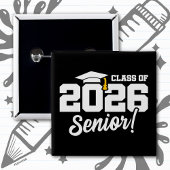 Class of 2026 Senior Varsity Graduation Fun Quote 缶バッジ