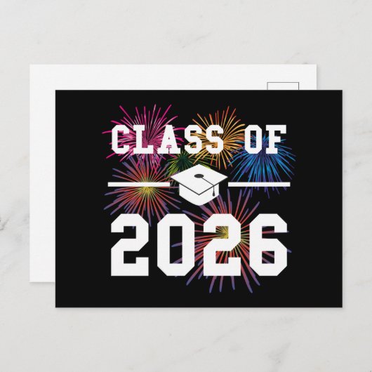 Class Of 2026 Senior Year ポストカード (正面/裏面)