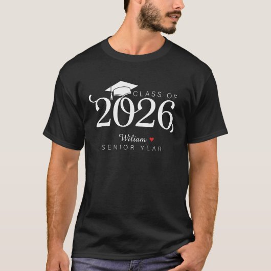 Class of 2026 Senior Year Custom Name Graduation  Tシャツ (正面)