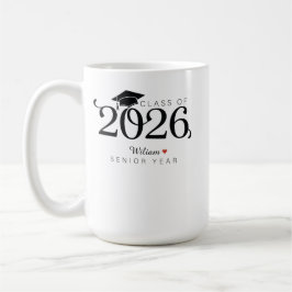 Class of 2026 Senior Year Graduation Custom Name  コーヒーマグカップ