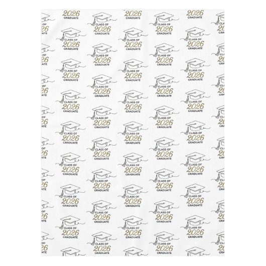 Class of 2026 Table Runner / Mantel Graduación  テーブルクロス (正面)