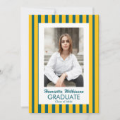Class of 2026 Teal Gold Modern Graduation Party  招待状 (正面)